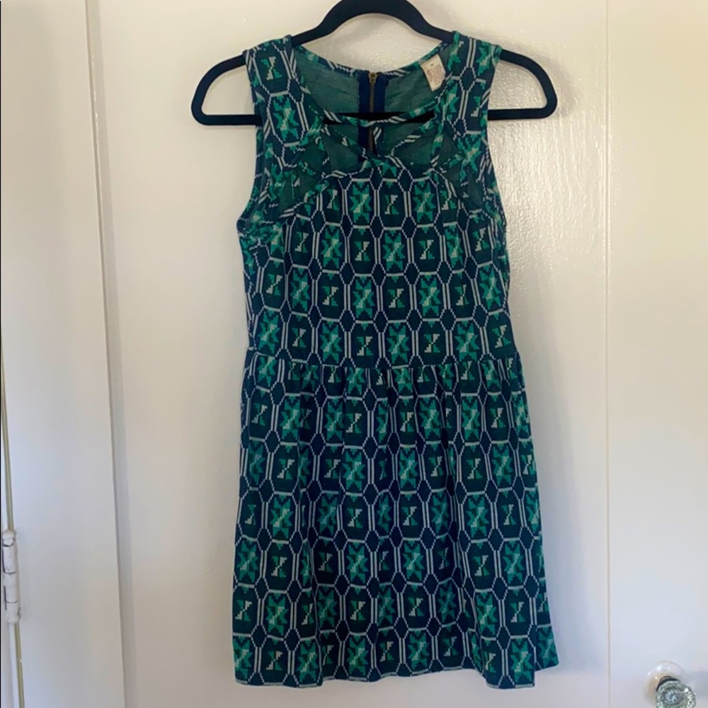 Patterned Mini Dress